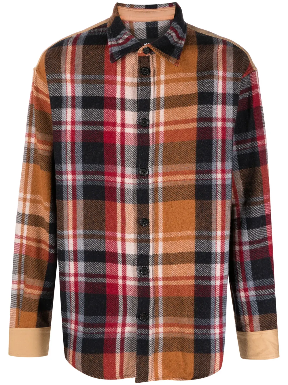 

Рубашка Timberman в клетку DSQUARED2, красный