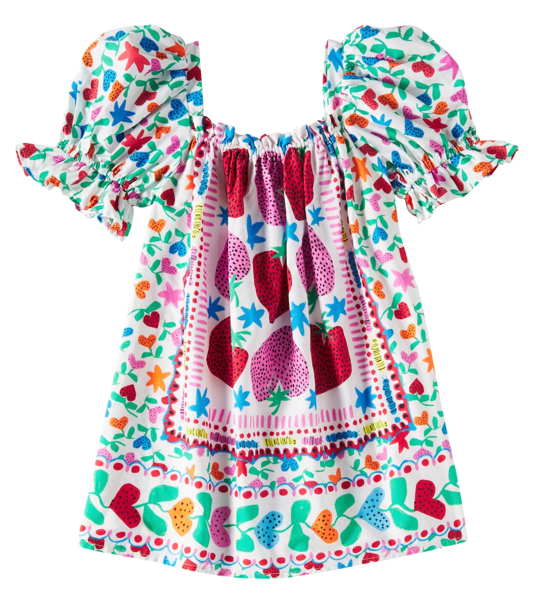 

Платье из принтованного хлопка Fábula, Est Lenco Morangueiro