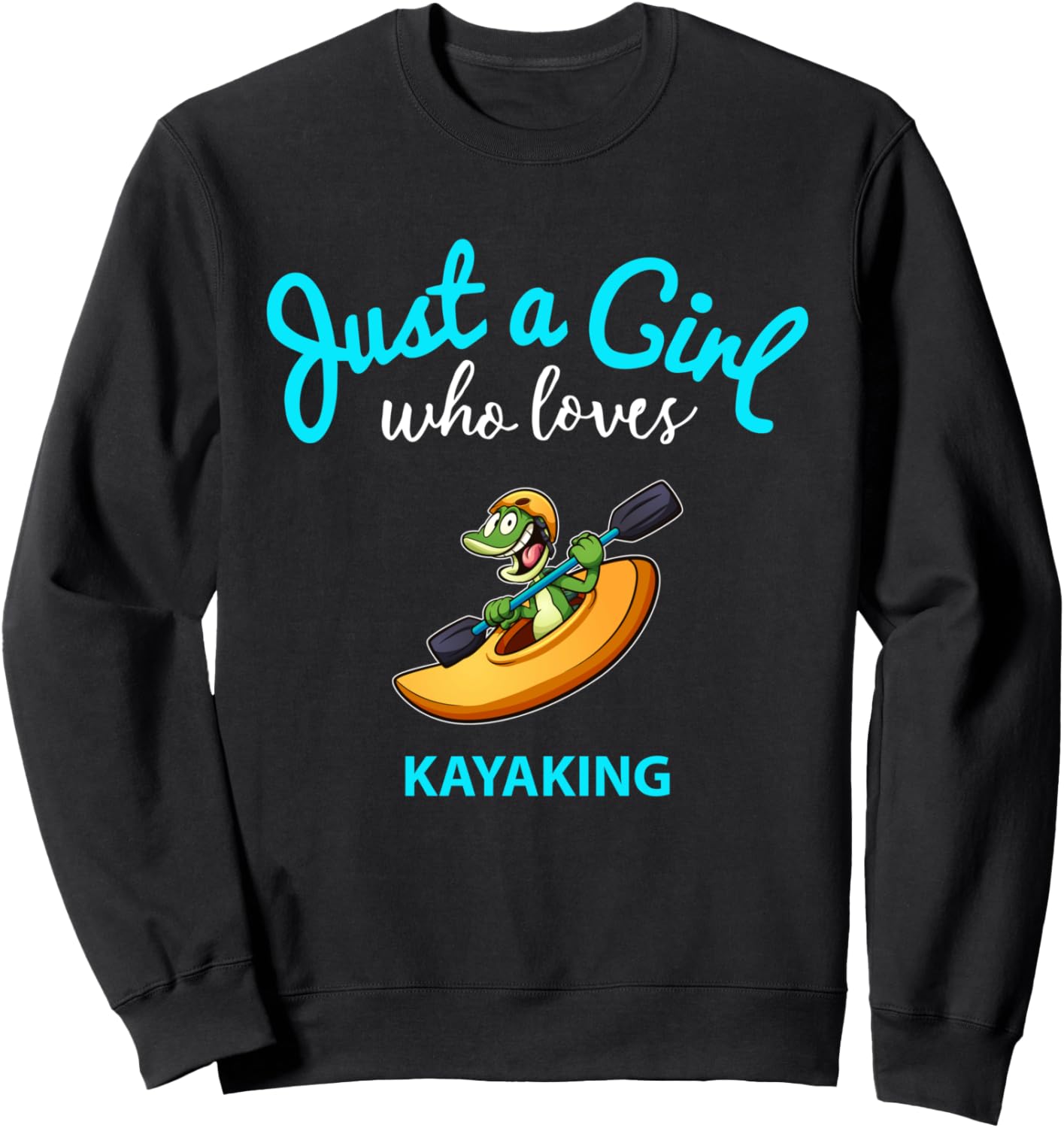

Детская толстовка с изображением каяка, черная Girls Kayak T-Shirts & Gifts
