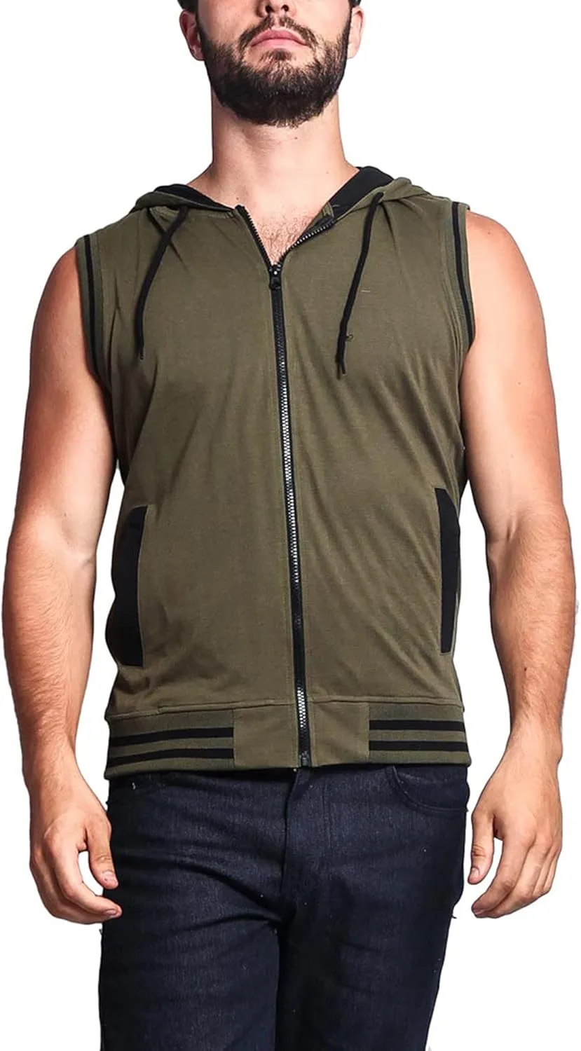 

Мужская легкая спортивная безрукавка с контрастной молнией VICTORIOUS