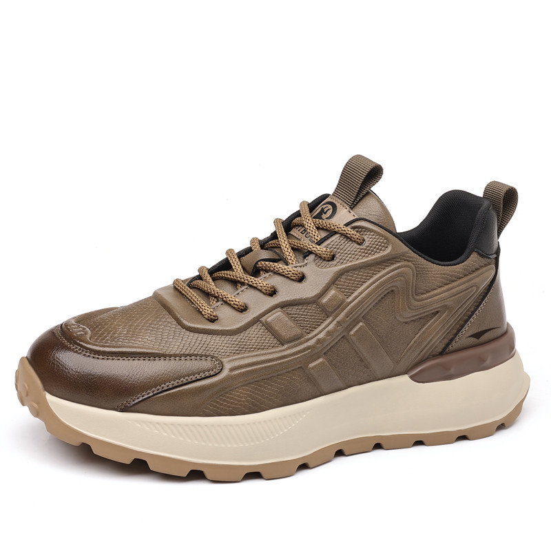 

FEIKE Мужские низкие кеды повседневные хаки, цвет Khaki