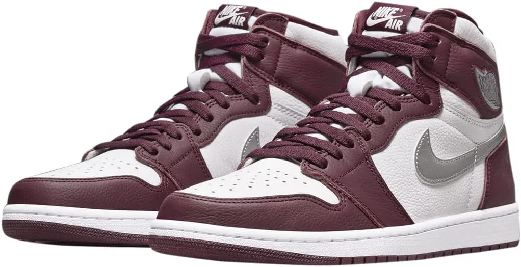 Мужские кроссовки Jordan Air 1 Mid Hi-Top NIKE, Bordeaux — фото 3