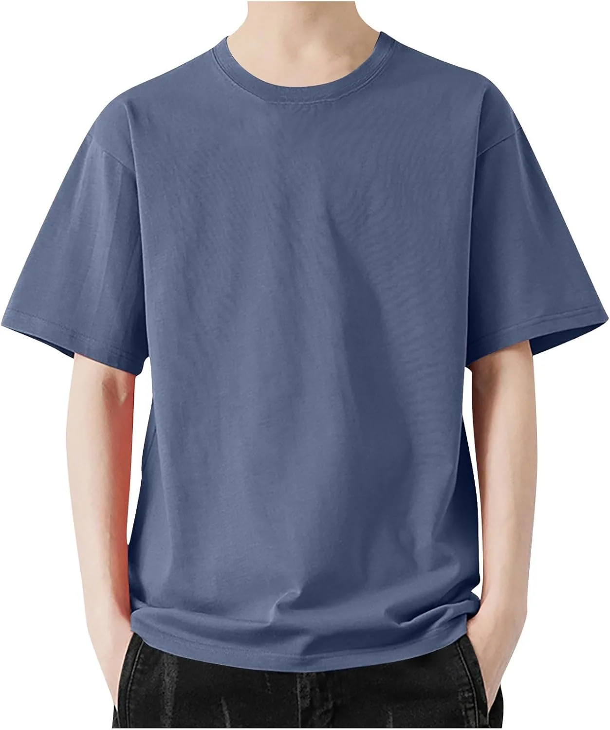 Футболка мужская Cotton Tees, короткий рукав, легкая — фото 3