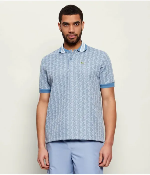 Полюс classic fit Lacoste, небесно-голубой
