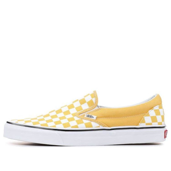 

Кроссовки classic slip-on 'ochre checkerboard' Vans, желтый