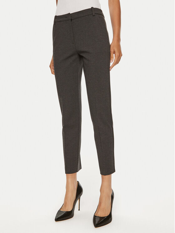 

Брюки из ткани regular fit Pinko, серый