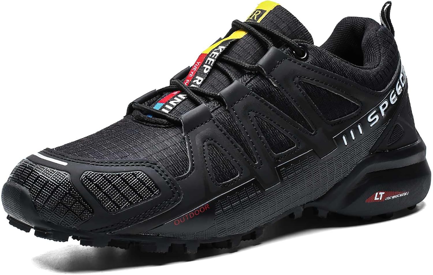 

Мужские походные кроссовки для треккинга и бега по тропам, водонепроницаемые Baobeijiadao, черный