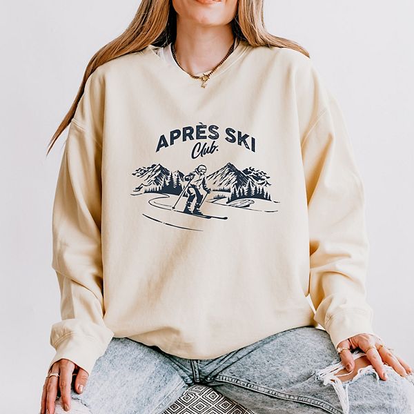 

Женский легкий свитшот garment dyed Aprés ski club mountains Simply Sage Market, Ivory, Зеленый, Женский легкий свитшот garment dyed Aprés ski club mountains Simply Sage Market, Ivory