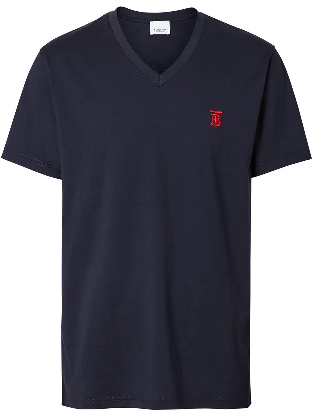 

Футболка с монограммой Burberry, синий