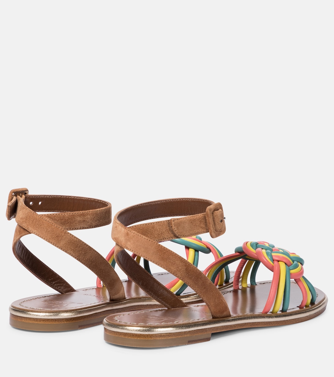 Элла сандалии из замши и кожи Christian Louboutin, Version Multi — фото 3