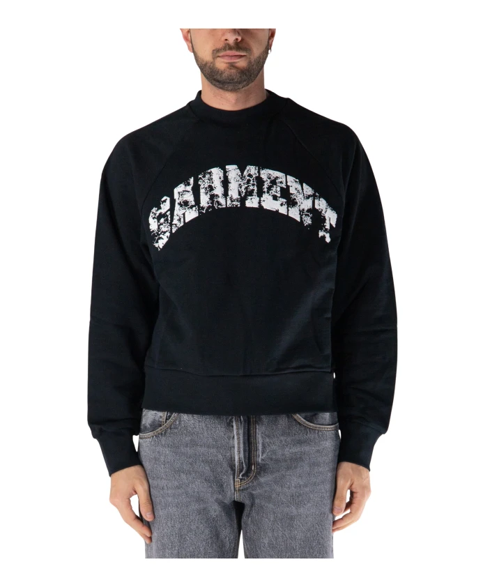 

Толстовка с круглым вырезом и логотипом в виде дуги реглан Garment Workshop, черный