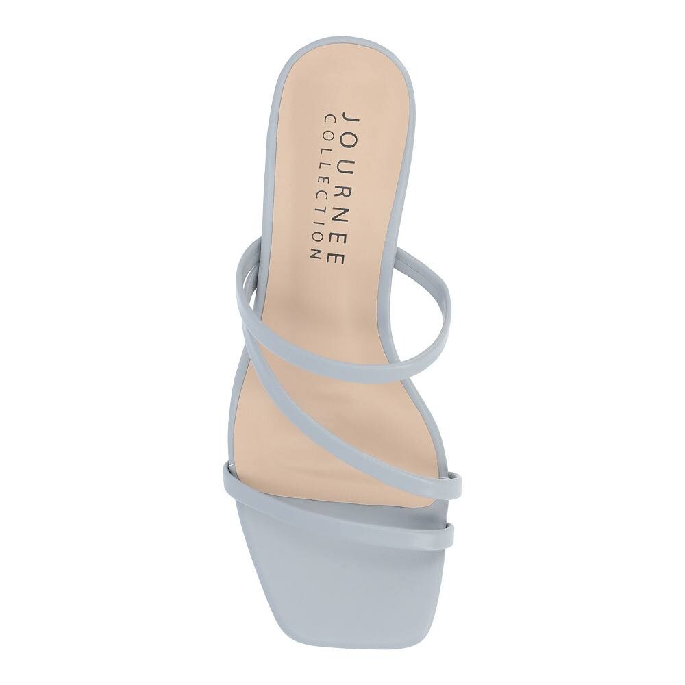 Женские босоножки на танкетке Journee Collection Takarah, цвет Blue Gray — фото 4