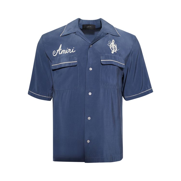 

Рубашка Amiri Saturday Night Camp Shirt 'Navy', синий