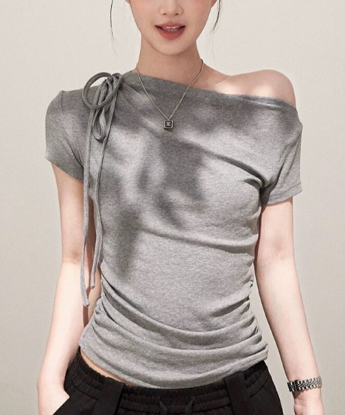 

Футболка для взрослых с открытой спиной Sibra, серый