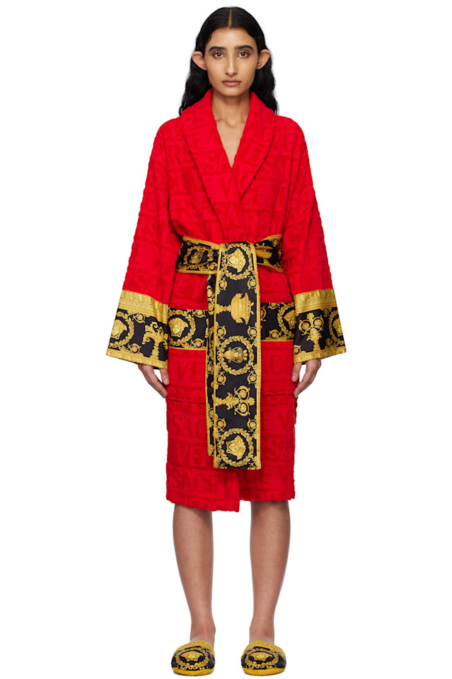 

Банный халат I heart baroque Versace Underwear, красный