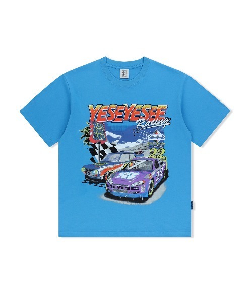 

Гоночная футболка YESEYESEE, небесно-голубой