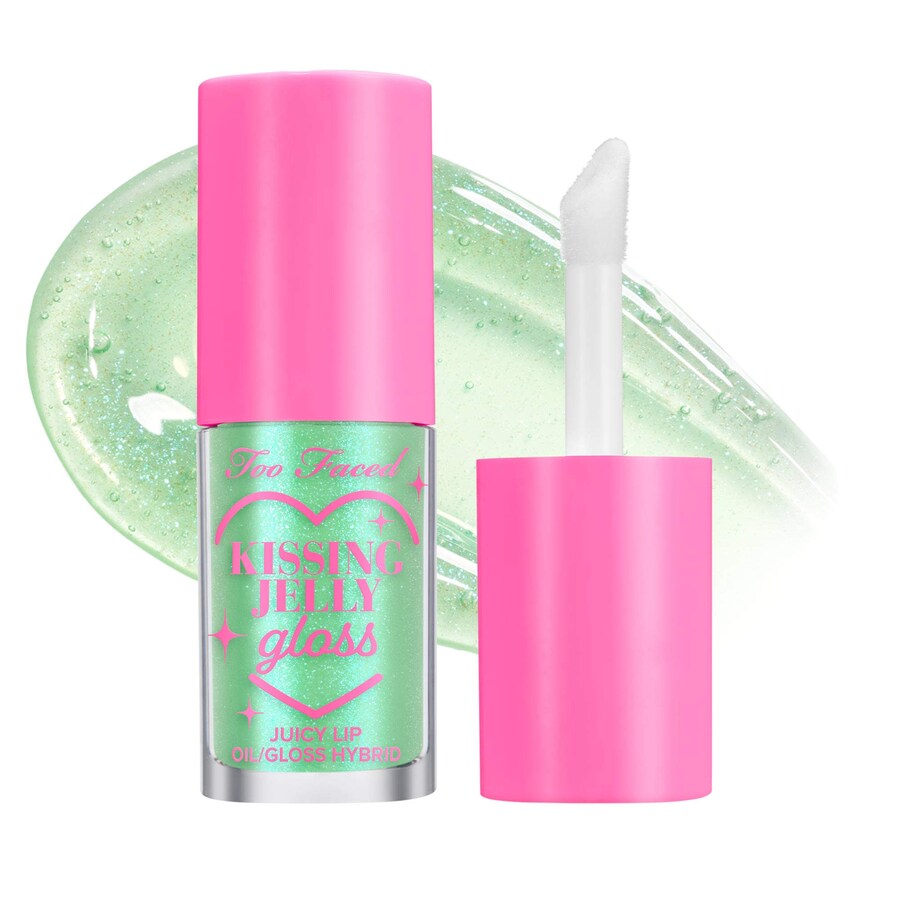 

Нелипкий блеск для губ Kissing Jelly Too Faced, 0.15 oz/4.5 mL, Green Apple