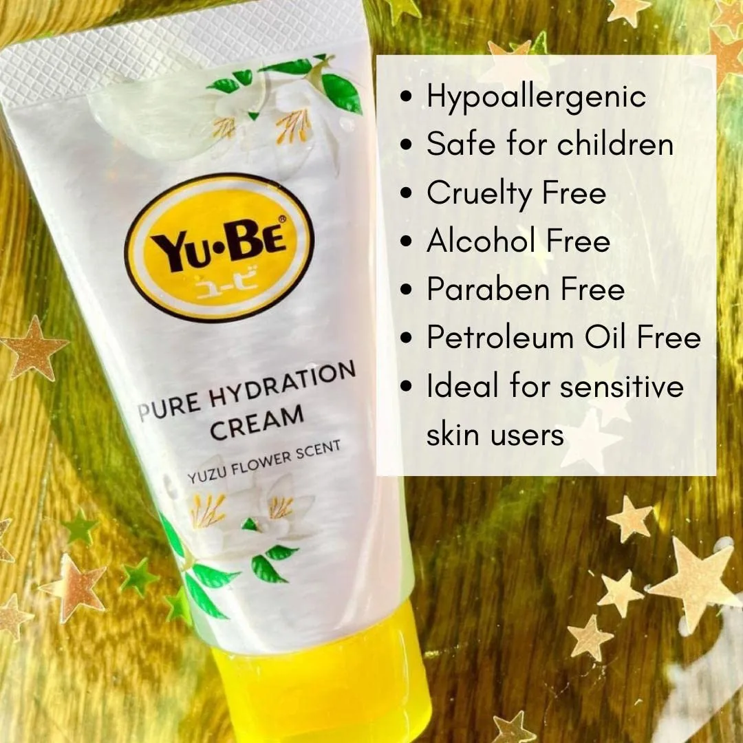 Yu-Be Yuzu Pure Hydration Cream (Duo): крем для тела и рук - веганский уход для чувствительной и сухой кожи с экстрактом цветов юдзу, 40 мл — фото 4