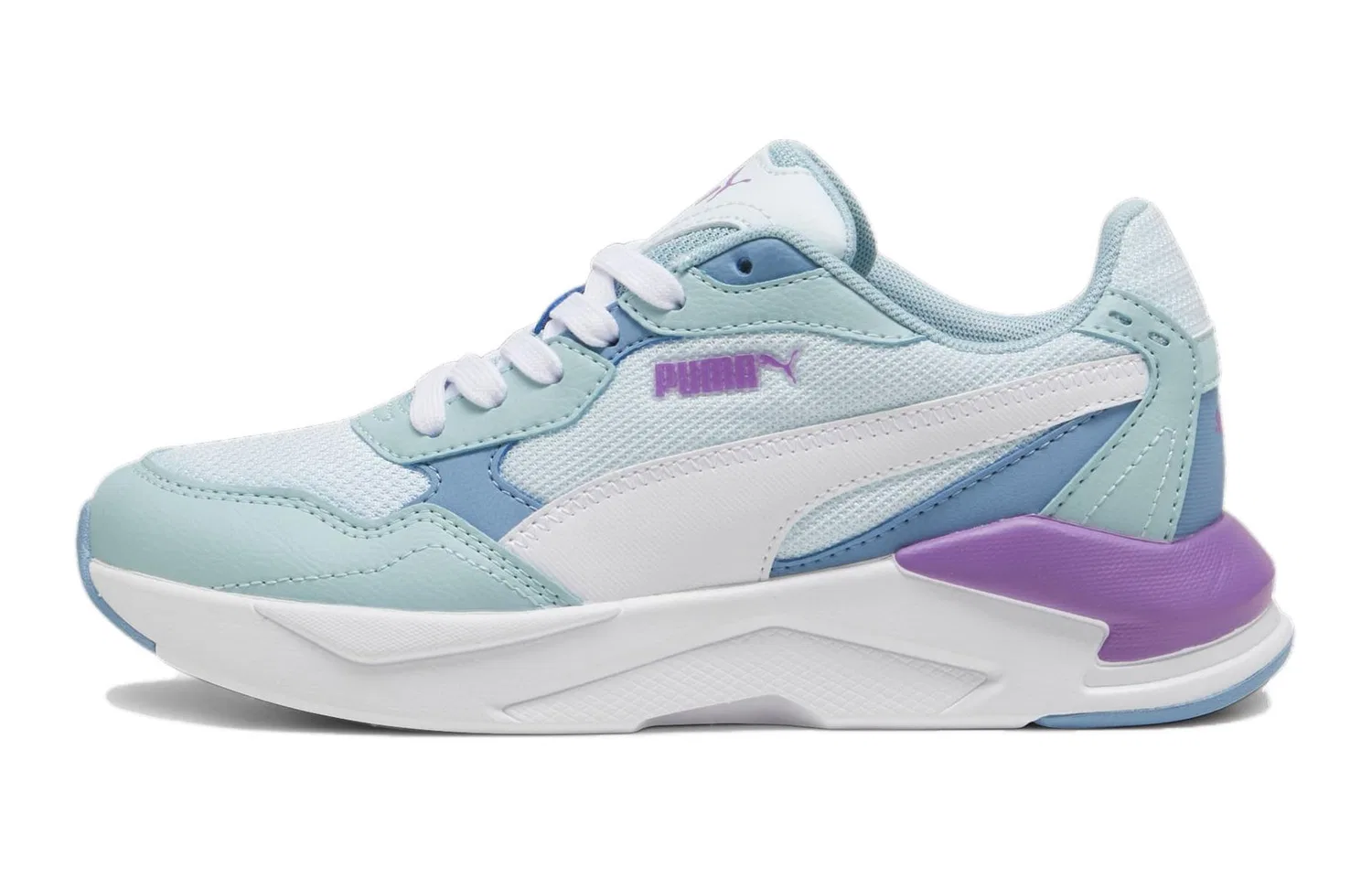 Кроссовки детские PUMA X Ray Speed Lite сине-бело-фиолетовые