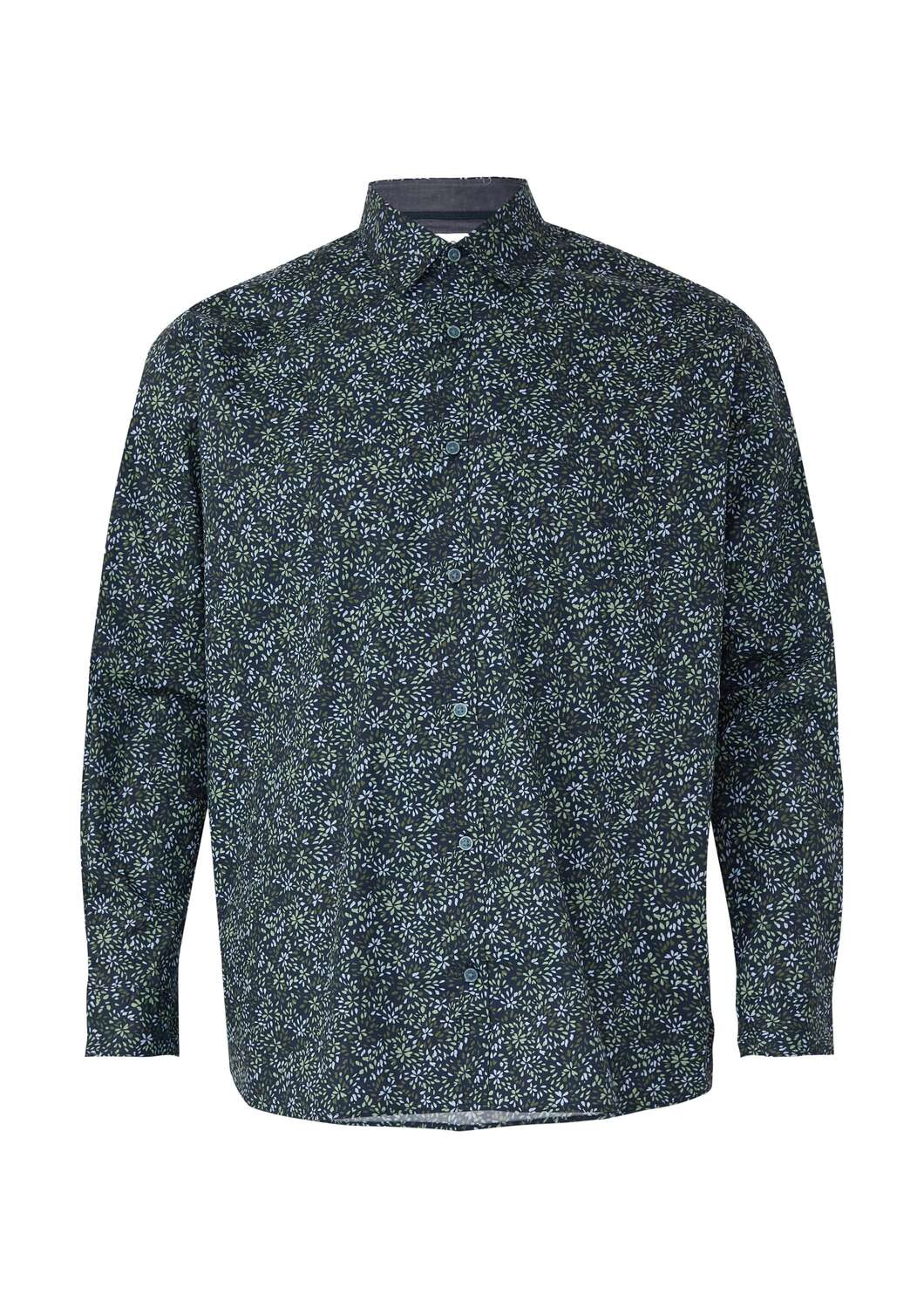 

s.Oliver Рубашка на пуговицах приталенного кроя в цвете Navy, Pastel Blue