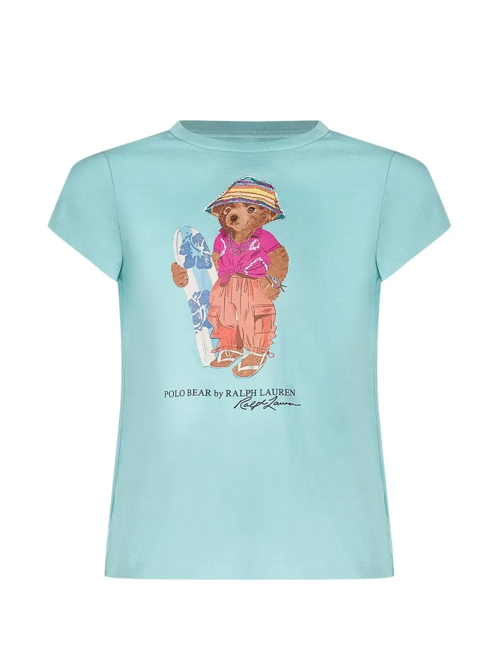 Футболка с графическим принтом Polo Bear Polo Ralph Lauren Kids, синий