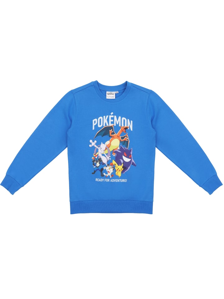 

Толстовка-пуловер с покемонами синего цвета Pokémon