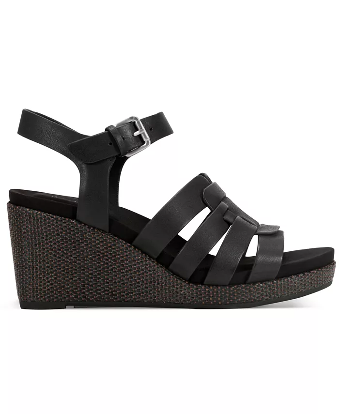 Женские босоножки Bessa на платформе с открытым носком и ремешками Rockport, черный — фото 2