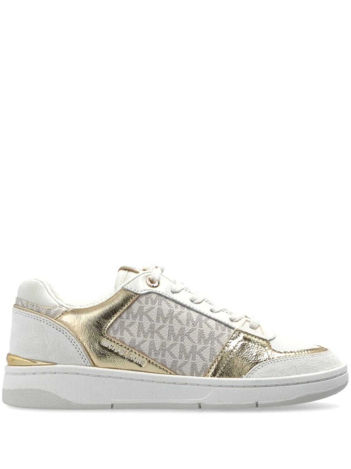 Кроссовки из металлической кожи Michael Michael Kors, белый