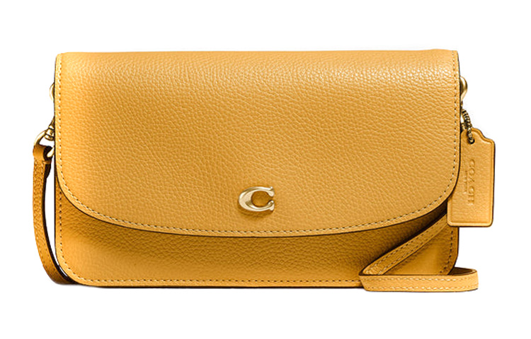 

Сумка через плечо Hayden Fabric среднего размера женская желтая COACH