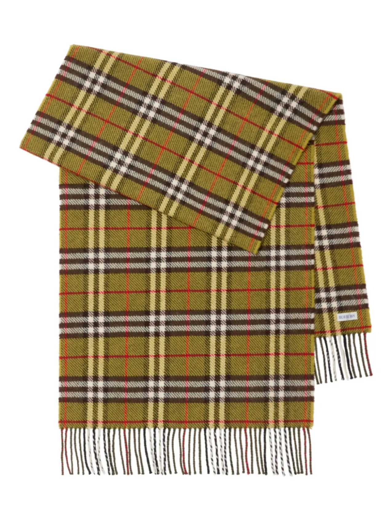 

Burberry шарф в клетку, желтый