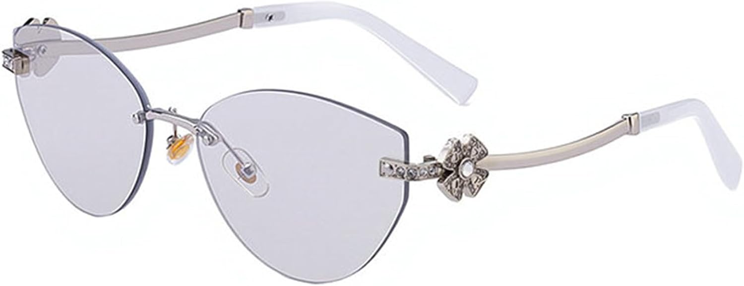 

Willochra Модные солнцезащитные очки «кошачий глаз» для женщин и мужчин, в стиле ретро Y2K, с маленькой оправой в виде бриллиантов, металлические дизайнерские очки 90-х годов, C7