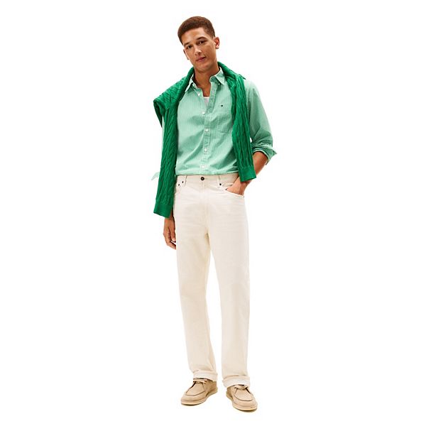 Мужская рубашка с длинным рукавом в клетку Tommy Hilfiger, Olympic Green — фото 3