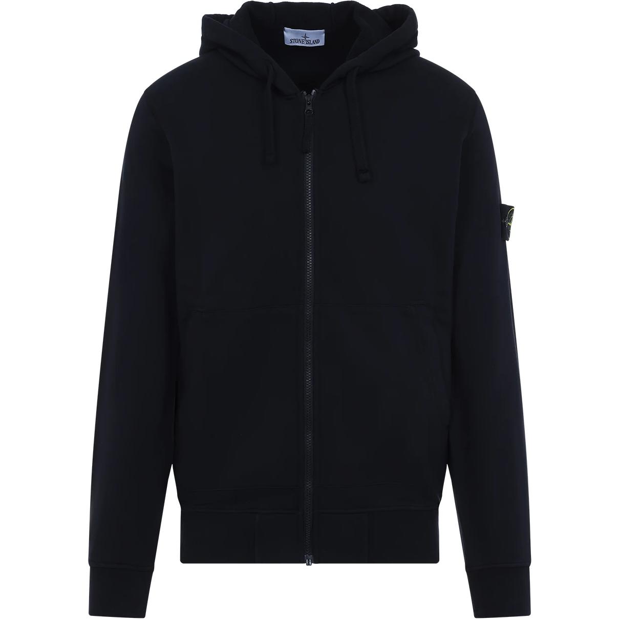 

STONE ISLAND Толстовка на молнии с нашивкой компас, Blue