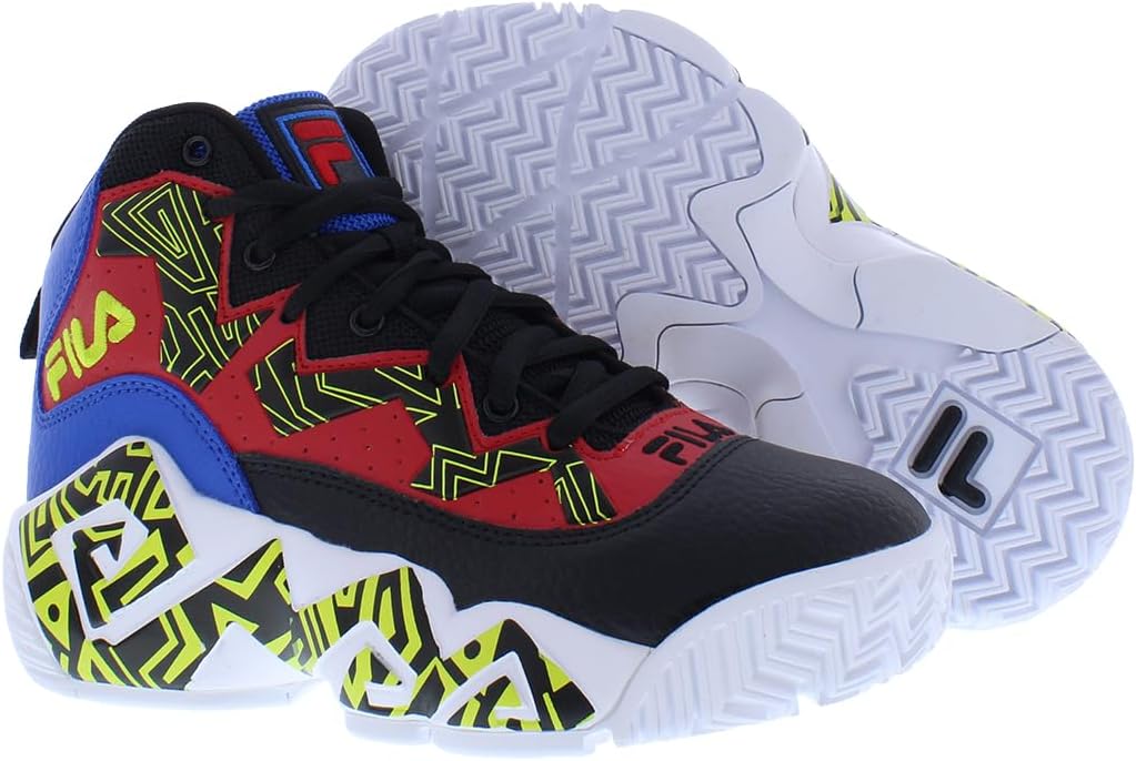 Кроссовки Fila Unisex-Child Kid's Fila Mb, черный/красный/синий — фото 2
