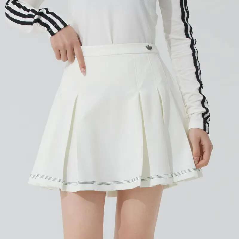 Adidas Originals Ретро повседневная короткая юбка Women's White — фото 4