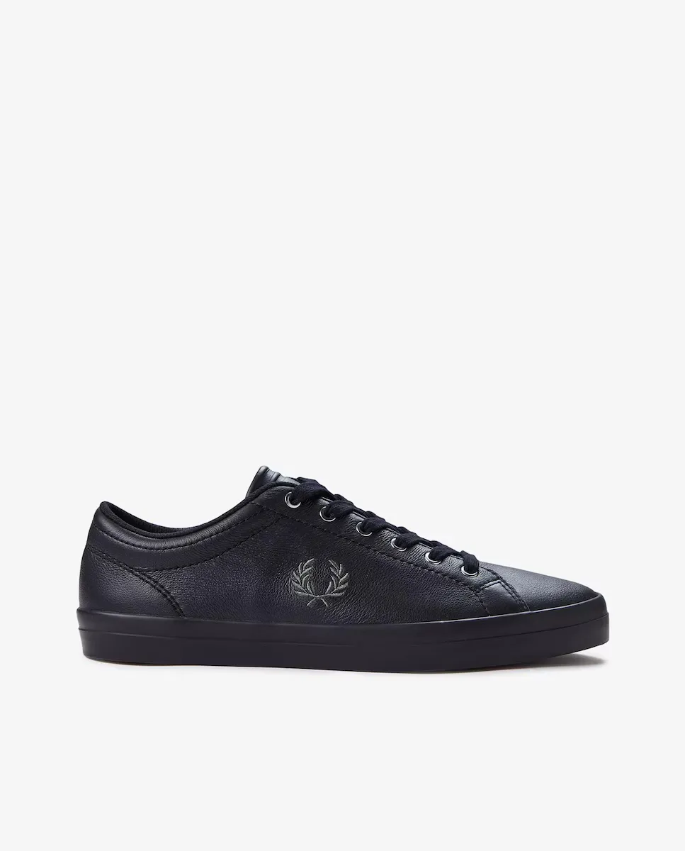 

Низкие мужские кроссовки Baseline из кожи Fred Perry, черный
