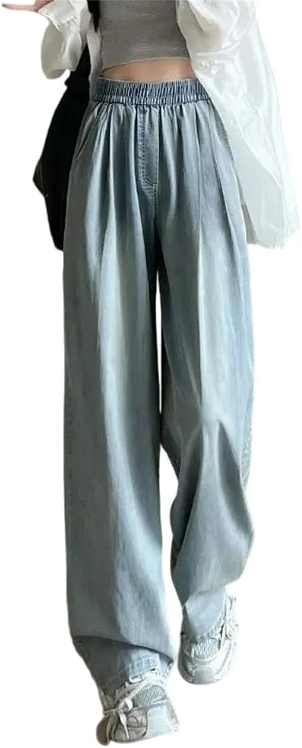 

Женские джинсы Wide Leg Straight Loose Fit легкие летние