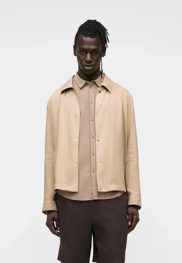 Куртка Carper coach light jacket Boss, открытый бежевый