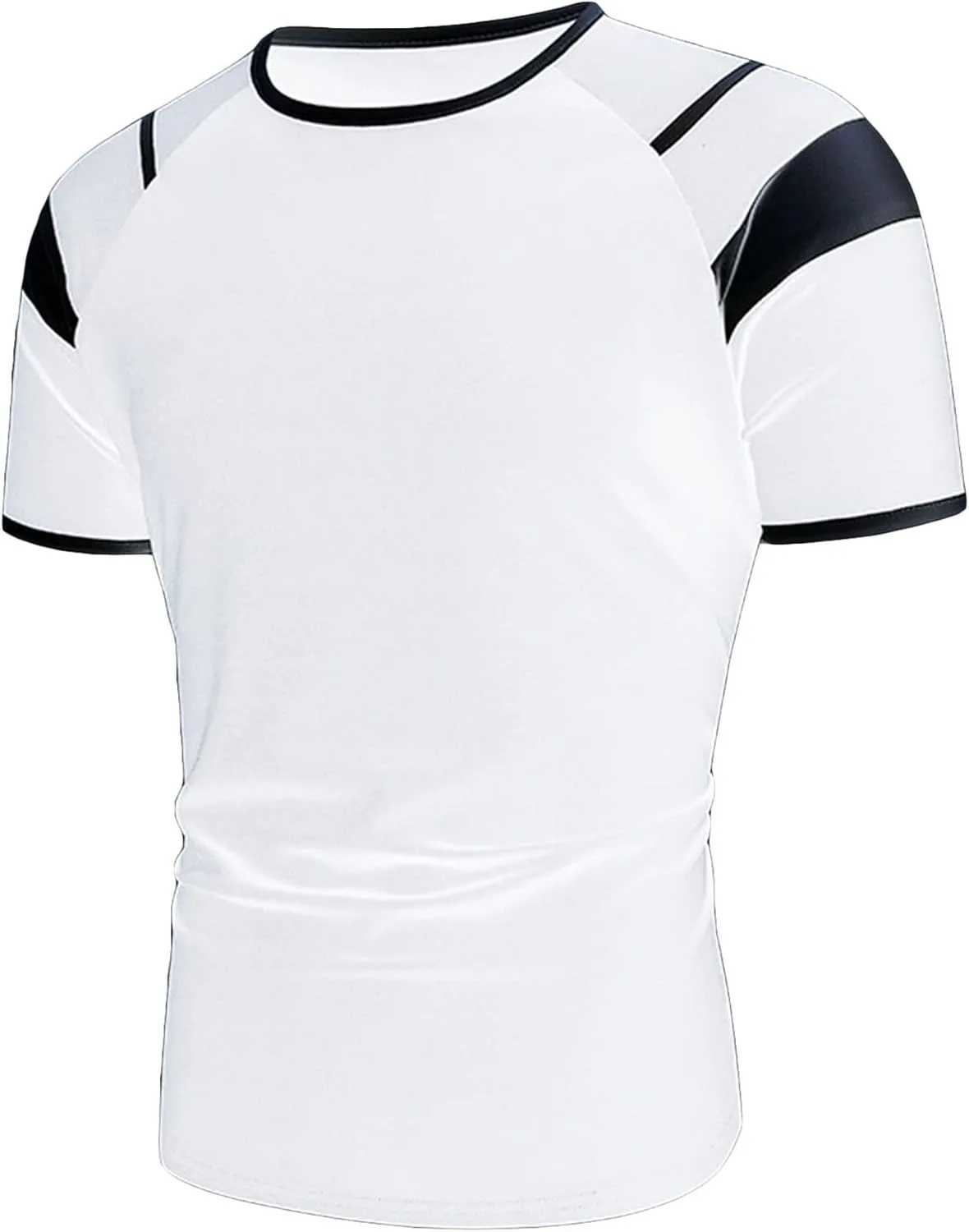 

Мужская футболка с цветными блоками и коротким рукавом реглан для тренировок JEsilunmaMY