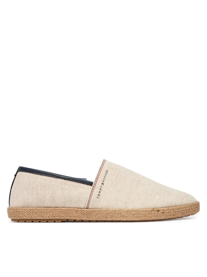 Tommy Hilfiger Эспадрильи Hilfiger Chambray Espadrille FM0FM05793 бежевые