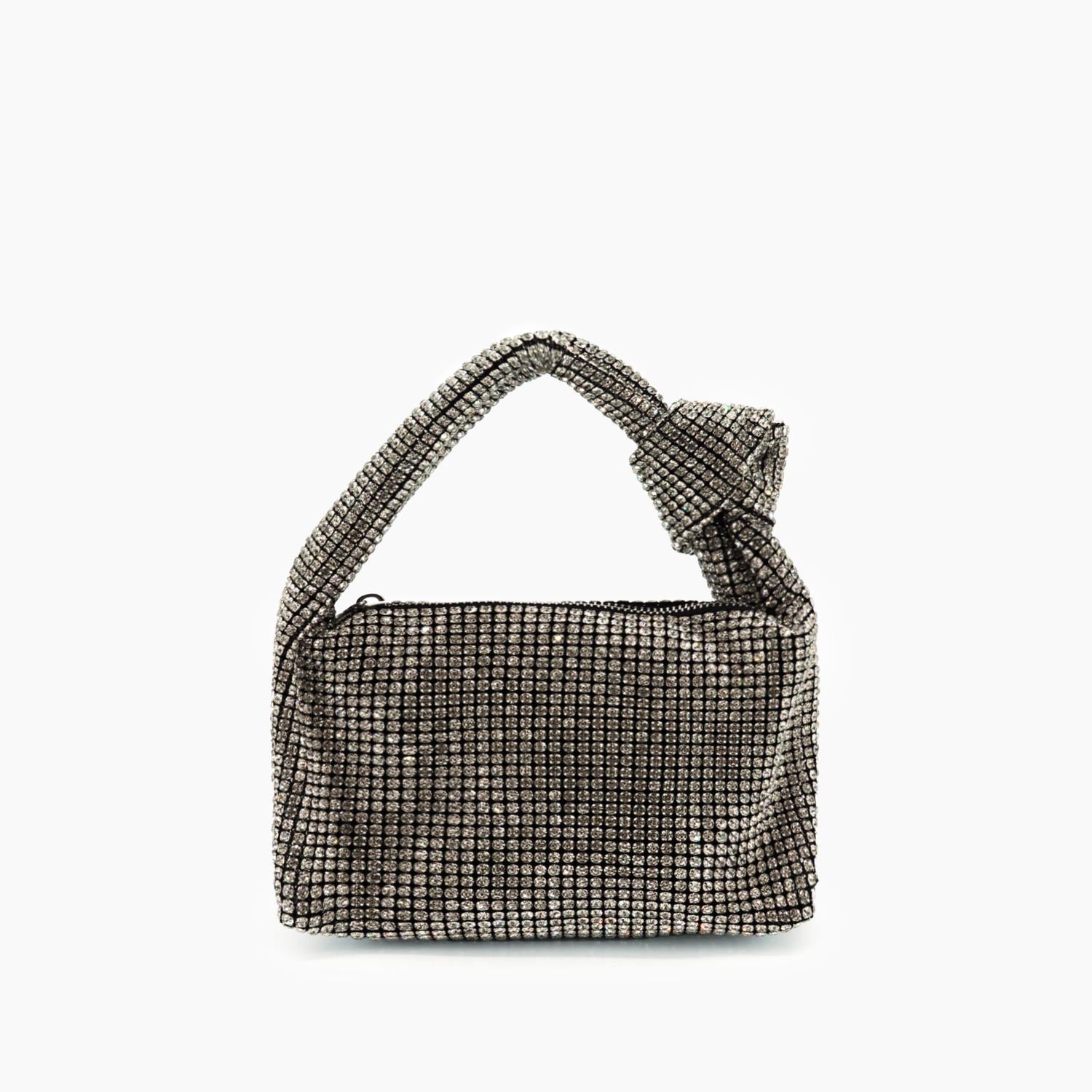 

Женская сумка Ashley с верхней ручкой и стразами в серебре Like Dreams