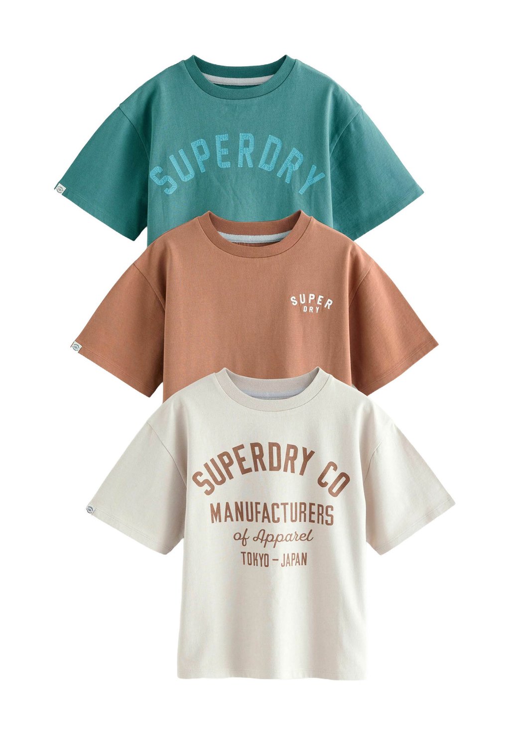 

Футболка с принтом REGULAR FIT Superdry, зеленый