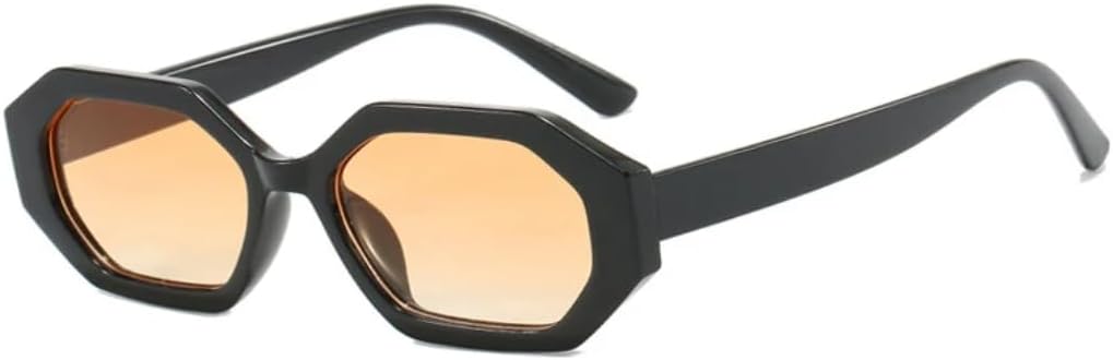 

Солнцезащитные очки с защитой UV400 | Маленькая оправа, линзы конфетного цвета | Для женщин и мужчин, для занятий спортом на открытом воздухе и вождения DSVIGF, Black Yellow