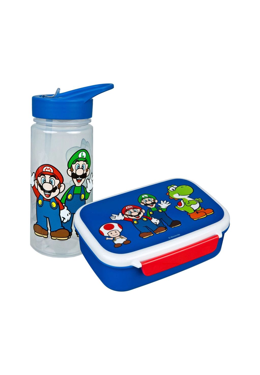 

Детский набор Super Mario – ланчбокс и бутылка для воды 500 мл Cofi, синий 18x13,5x6 см