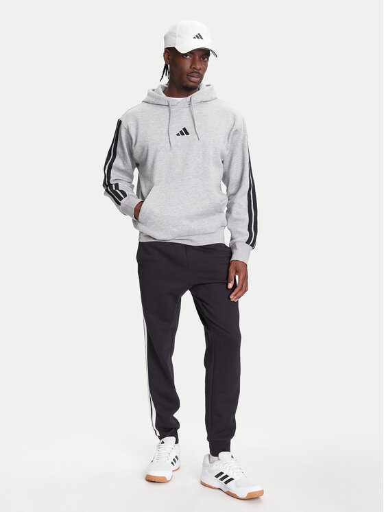 Толстовка обычного кроя Essentials 3-Stripes JE6302 Adidas, серый — фото 2