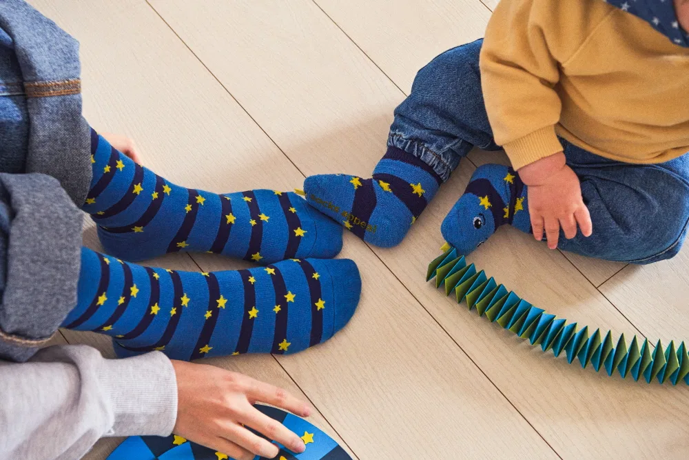 Детские носки Baby Star Snake синие от Socks Appeal — фото 4