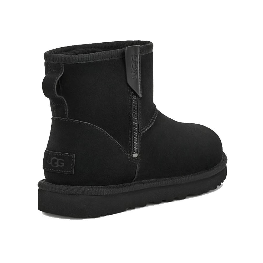 UGG Classic Mini Bailey 1151230-BLK Женские 5 Черные Замшевые Шерстяные Молниевые Сапоги KHD1928 — фото 4