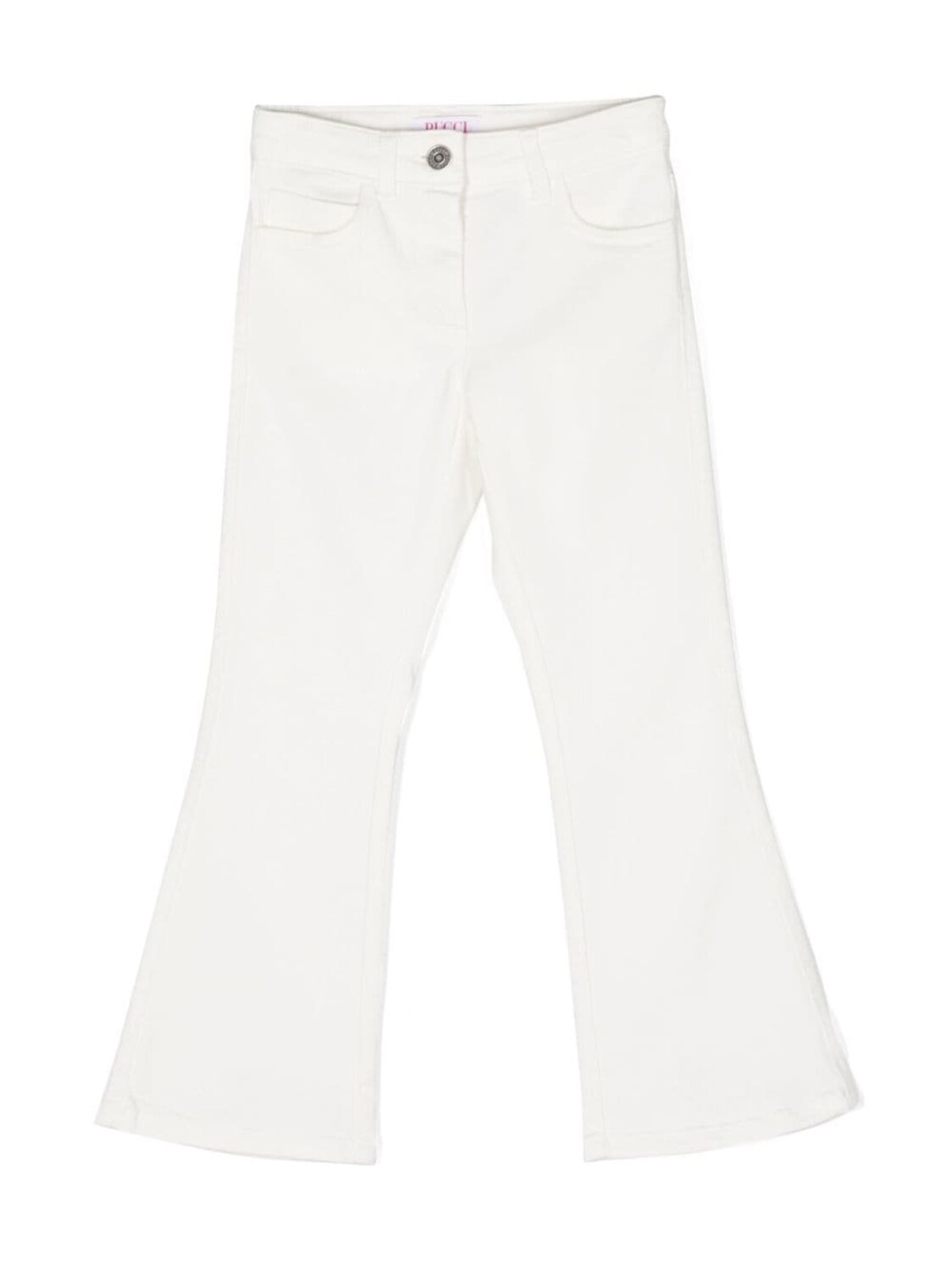 

Pucci расклешенные джинсы с нашивкой Iride, белый