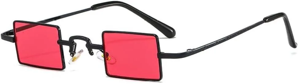 

Модные квадратные солнцезащитные очки для женщин и мужчин, цветные линзы, металлическая оправа, прямоугольная форма, стильные солнцезащитные очки MTZJH, C5