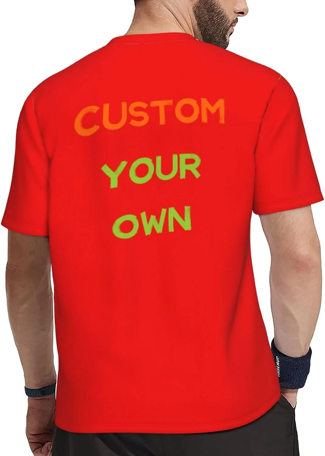 Футболка Custom с принтом на 4 сторонах для мужчин — фото 3